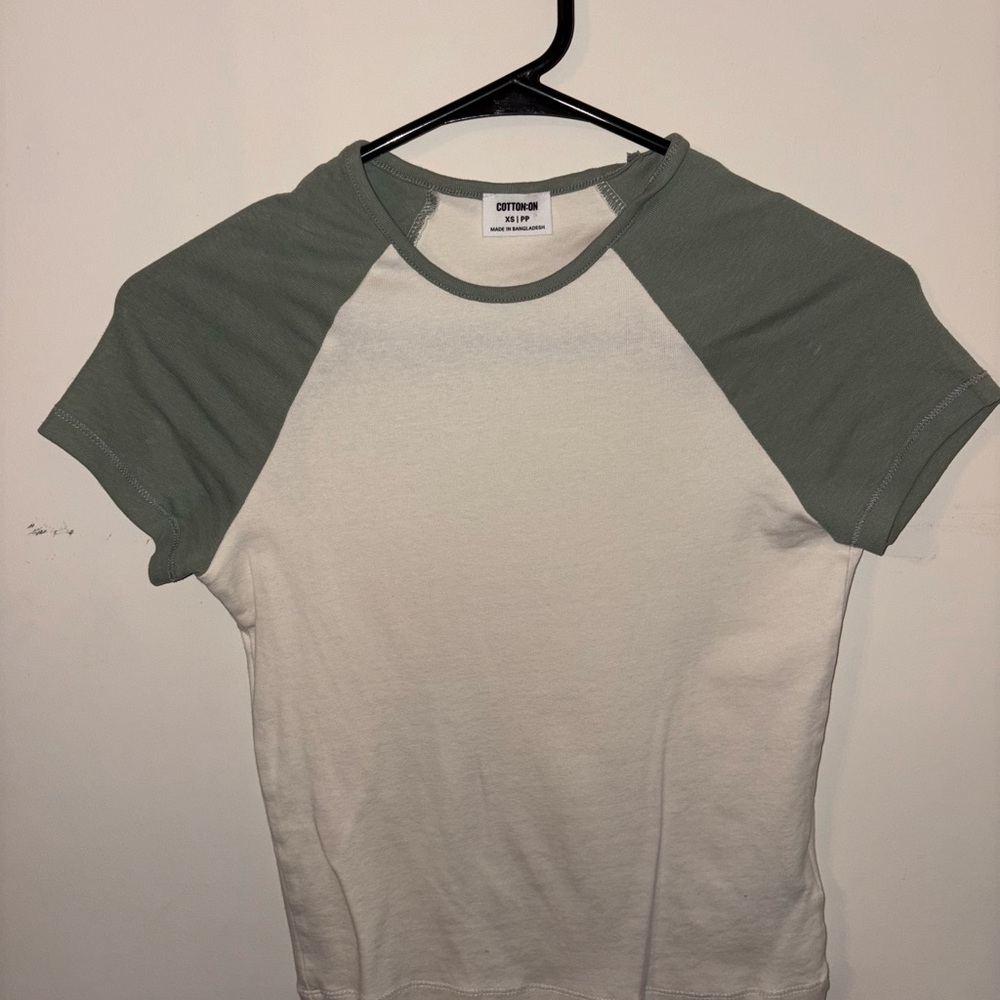 Cotton On Sage and Cream Tee